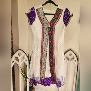 Vintage Embroidered Dress, Size S
